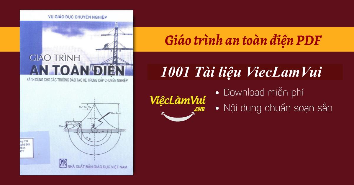 Giáo trình an toàn điện PDF