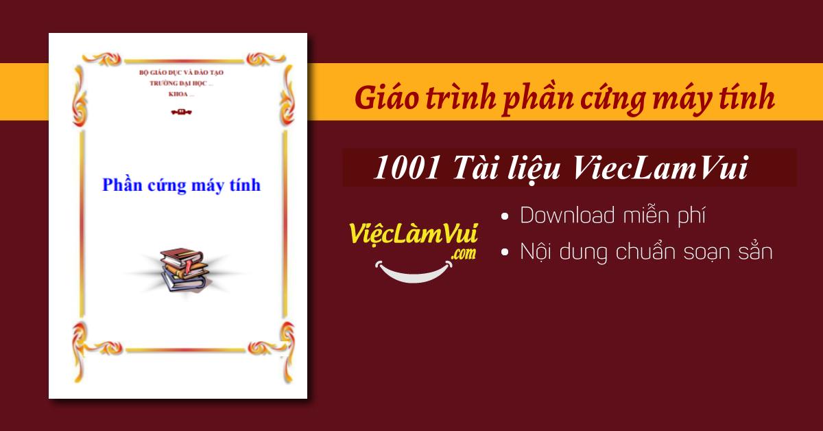 Giáo trình phần cứng máy tính PDF