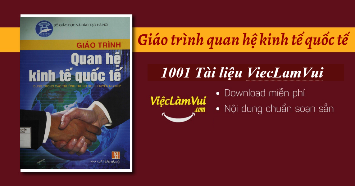 Giáo trình quan hệ kinh tế quốc tế PDF