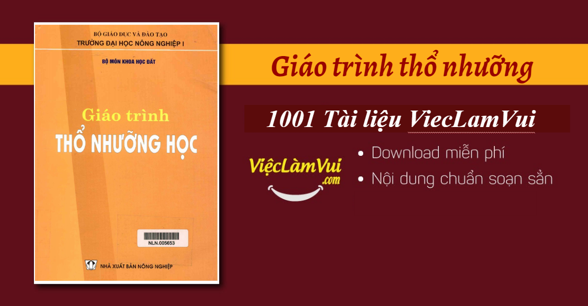 Giáo trình thổ nhưỡng học - PGS.TS Trần Văn Chính