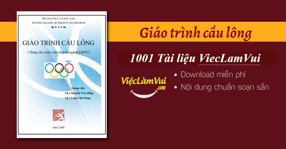 Giáo trình cầu lông PDF