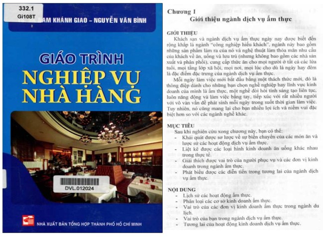 Giáo trình nghiệp vụ nhà hàng PDF