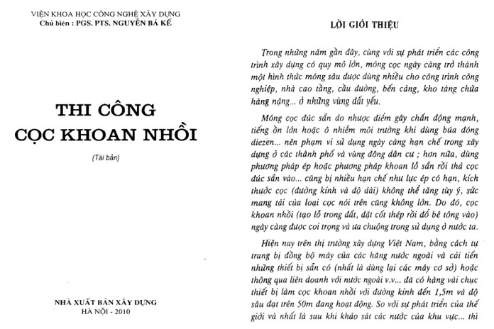 Giáo trình thi công cọc khoan nhồi PDF