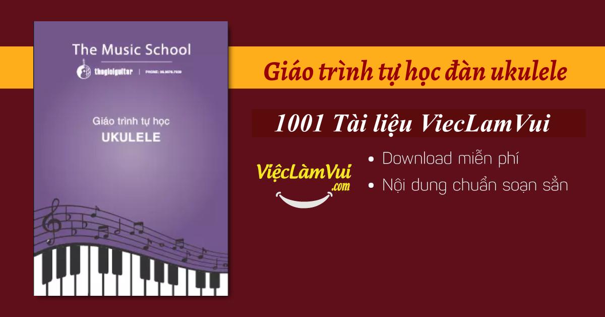 Giáo trình tự học đàn ukulele PDF