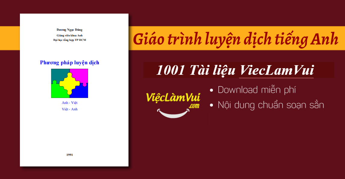 Giáo trình luyện dịch tiếng Anh PDF