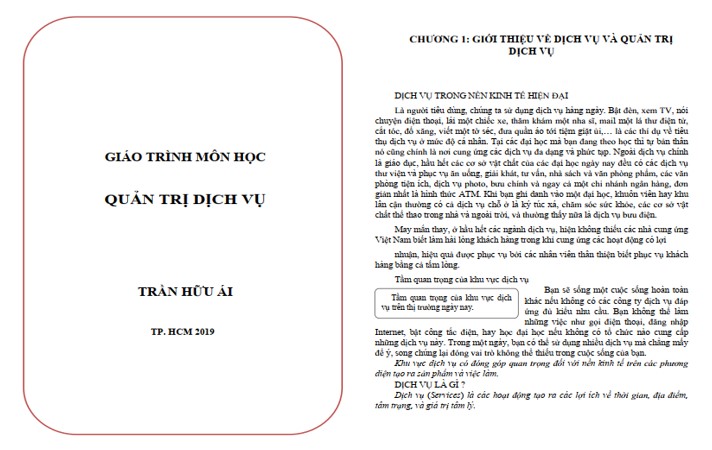 Giáo trình quản trị dịch vụ PDF