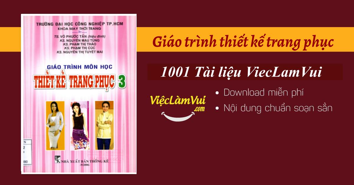 Giáo trình thiết kế trang phục PDF