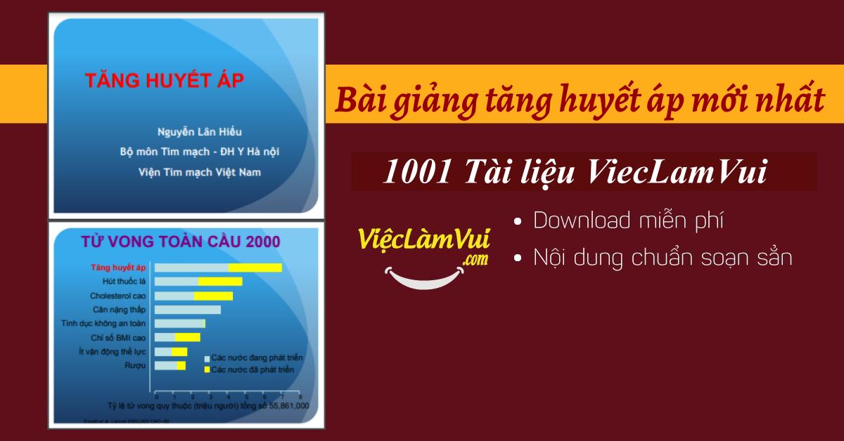 Bài giảng tăng huyết áp mới nhất