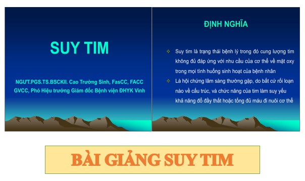 Bài giảng suy tim PPT, PDF
