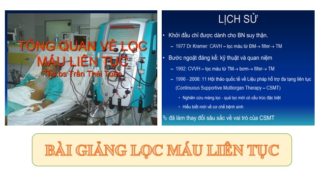 Bài giảng lọc máu liên tục PPT, PDF