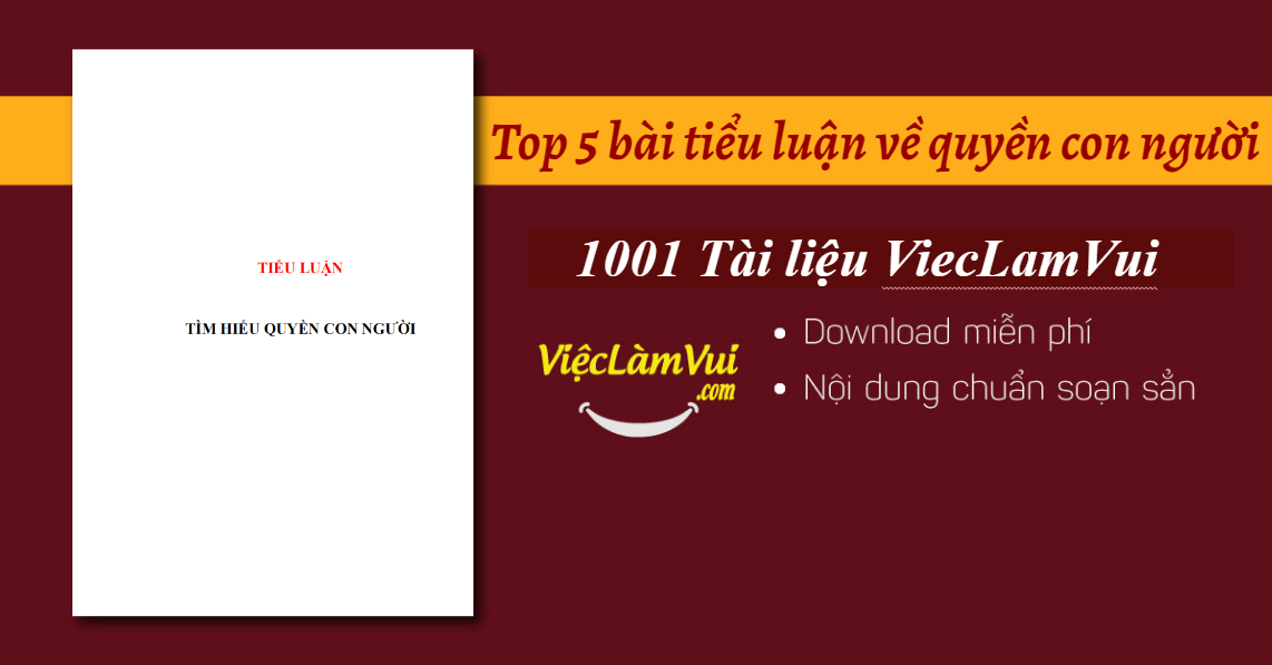 Top 5 tiểu luận về quyền con người