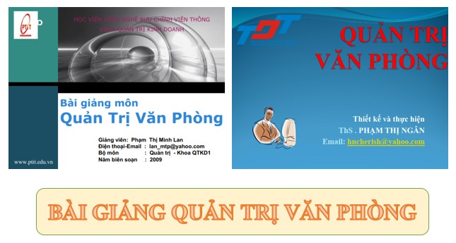 Bài giảng quản trị văn phòng PPT, PDF