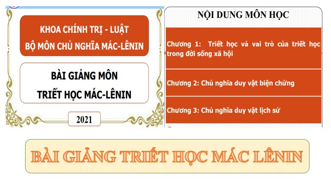 Bài giảng triết học Mác Lênin PPT, PDF