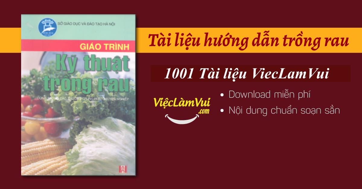 Tài liệu hướng dẫn trồng rau