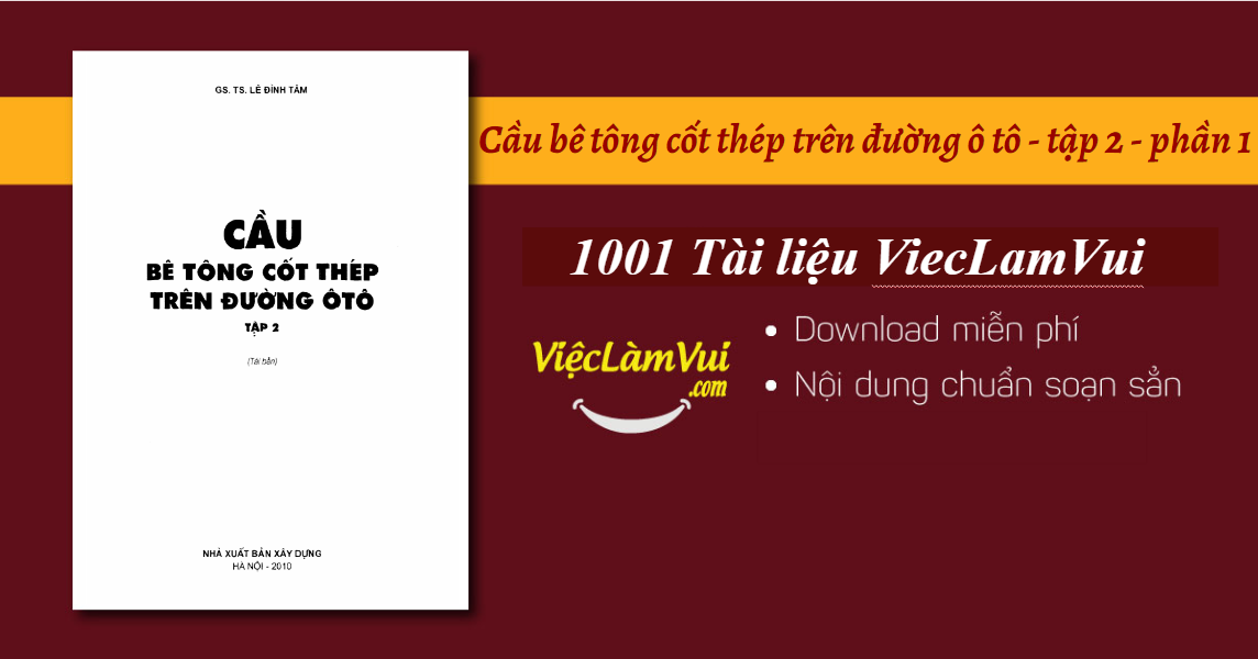 Sách cầu bê tông cốt thép Lê Đình Tâm PDF