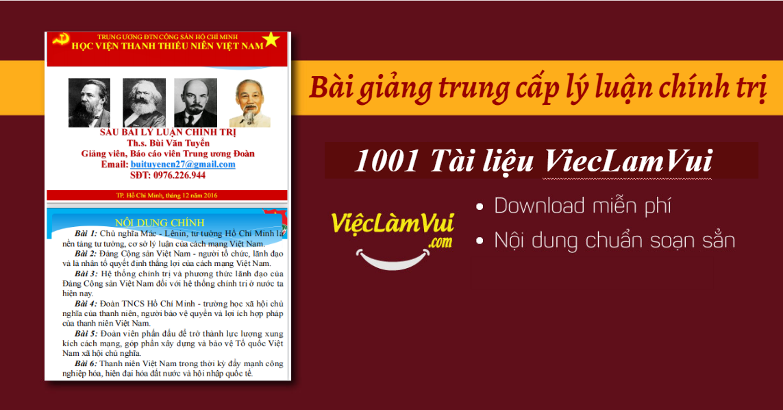 Bài giảng trung cấp lý luận chính trị