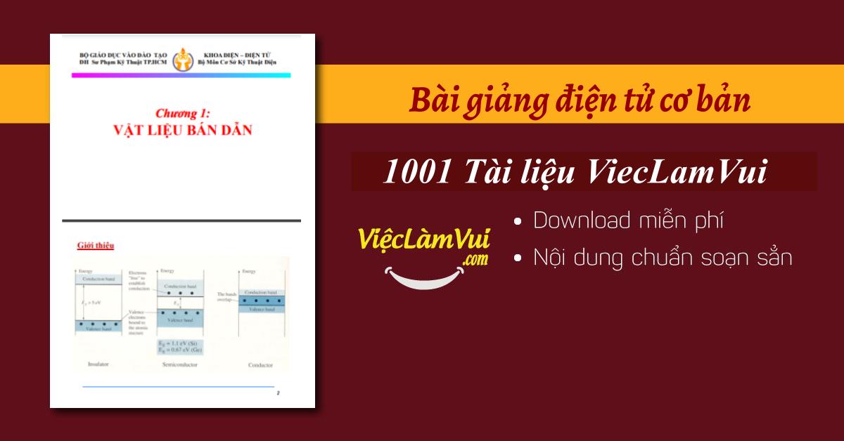 bài giảng điện tử cơ bản 