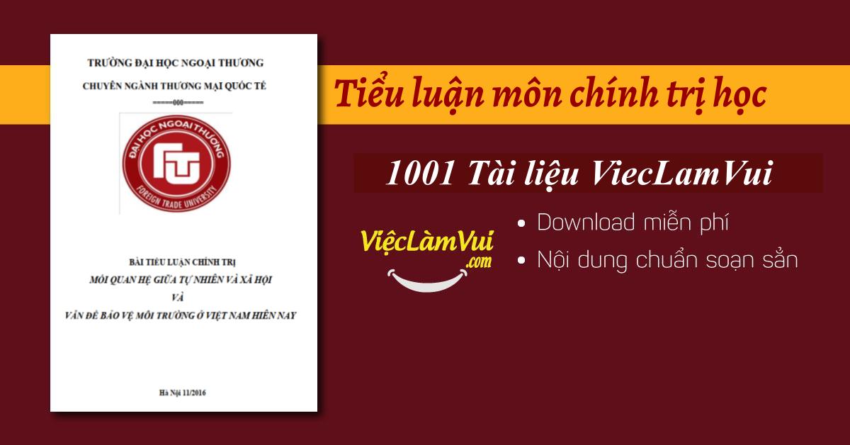 Top 5 tiểu luận môn chính trị học hay