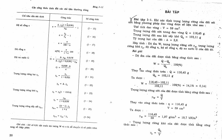 Bài tập cơ học đất có lời giải PDF