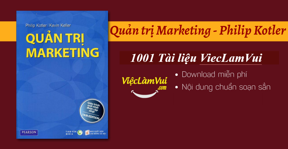 Download sách quản trị Marketing Philip Kotler Ebook