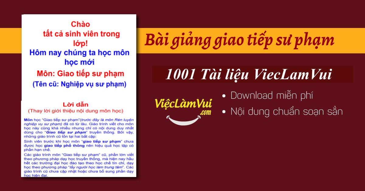 Bài giảng giao tiếp sư phạm PPT, PDF