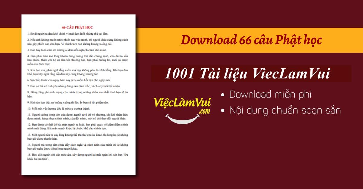 Download 66 câu Phật học MP3, PDF