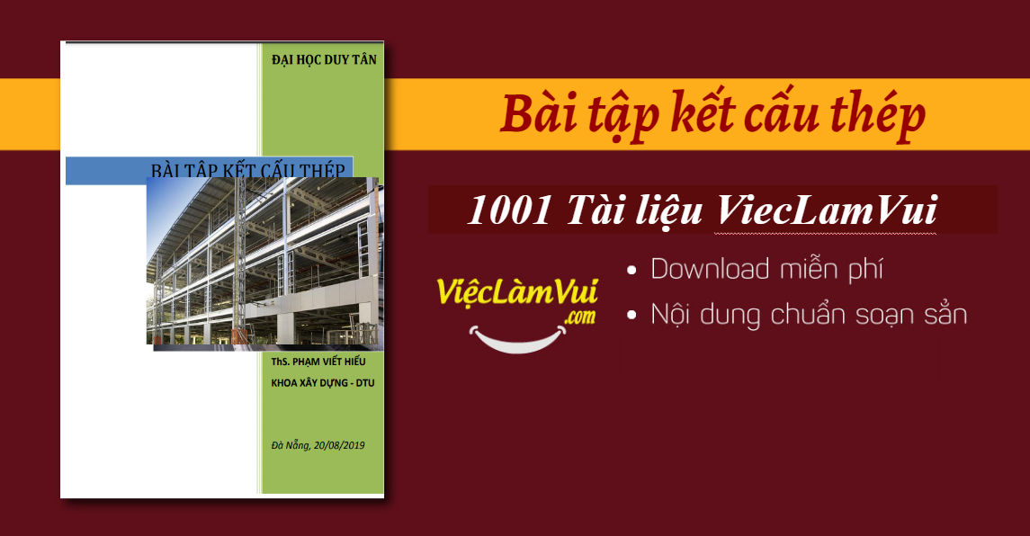 Bài tập kết cấu thép có lời giải