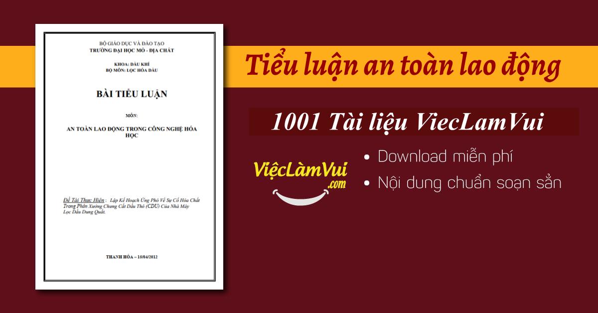 Top 5 tiểu luận an toàn lao động hay