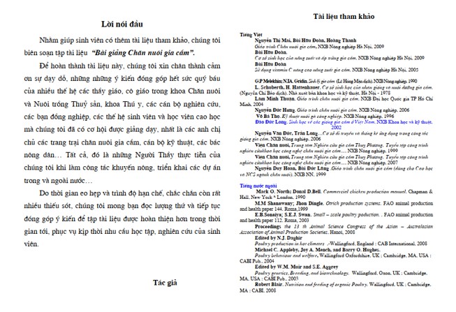 Bài giảng chăn nuôi gia cầm PDF