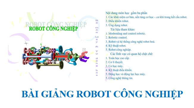 Bài giảng Robot công nghiệp PPT, PDF