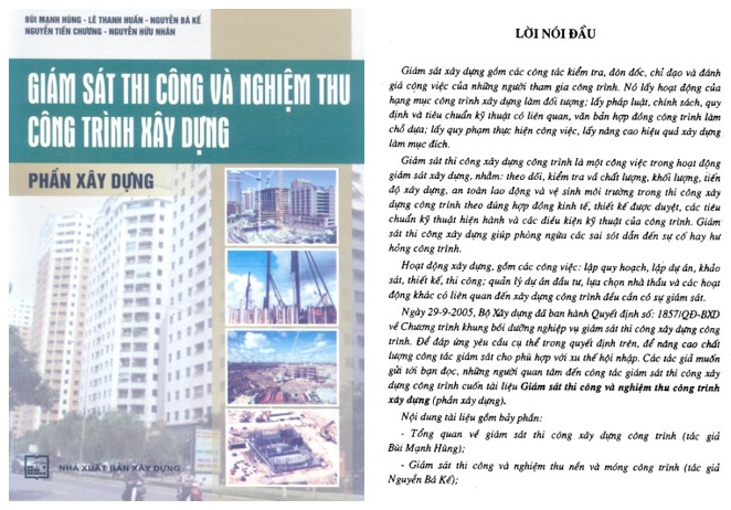 Giáo trình giám sát thi công xây dựng PDF