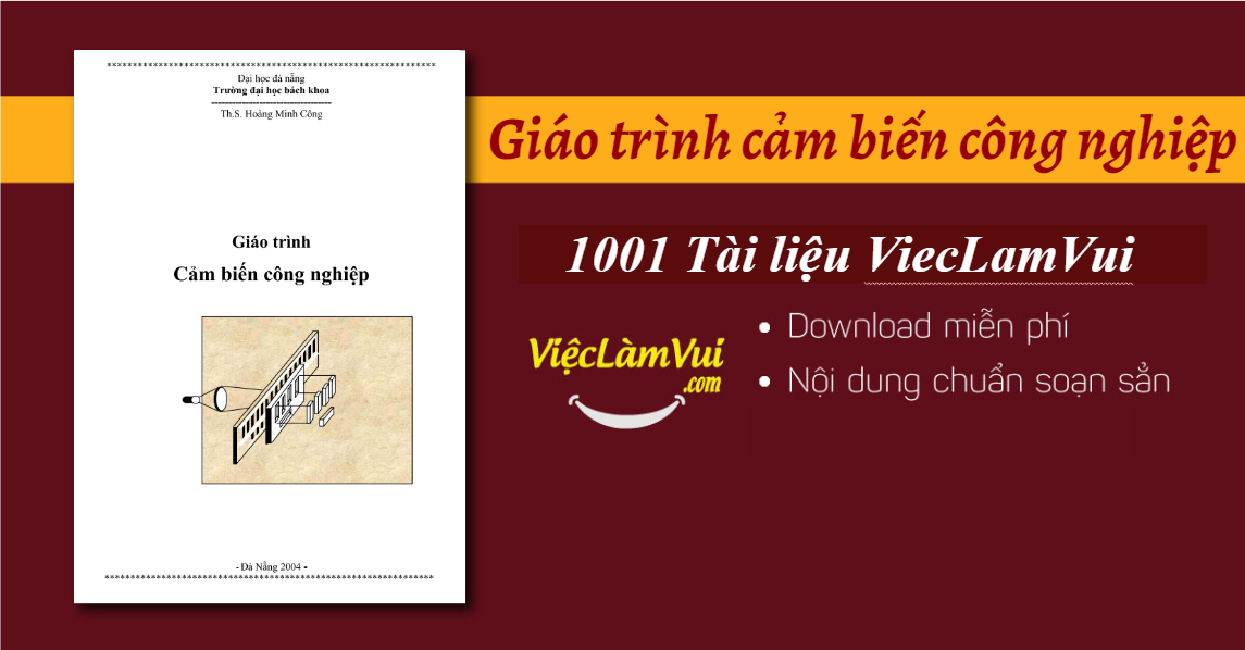 Giáo trình cảm biến công nghiệp Ths Hoàng Minh Công