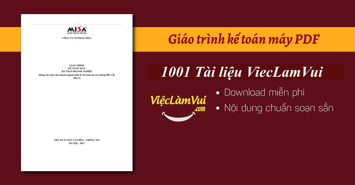 Giáo trình kế toán máy PDF