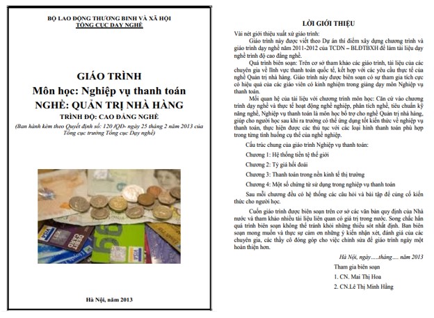 Giáo trình nghiệp vụ thanh toán PDF