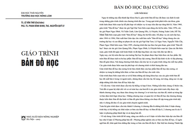 Giáo trình bản đồ học PDF