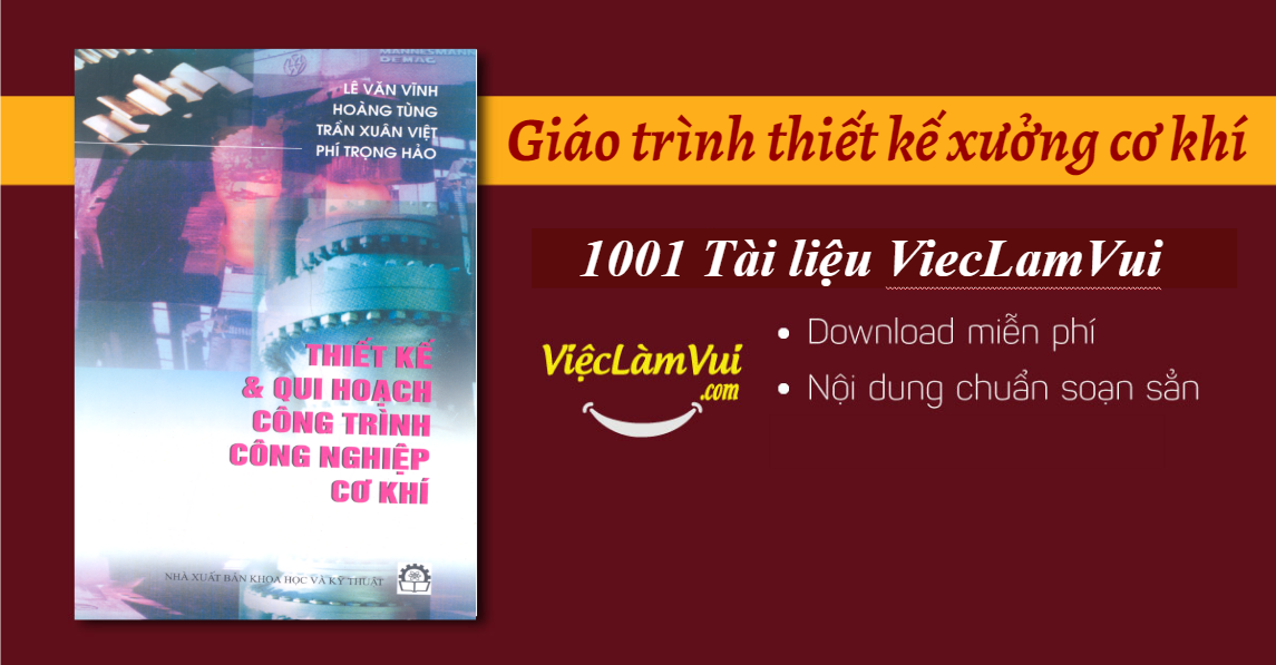 Giáo trình thiết kế xưởng cơ khí