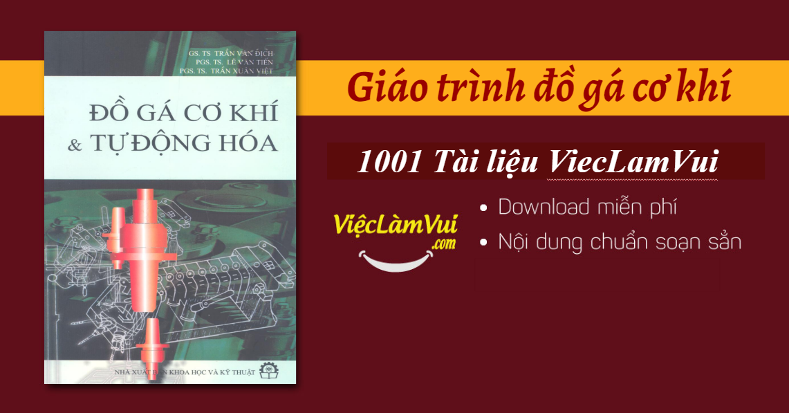 Giáo trình Đồ Gá Cơ Khí PDF