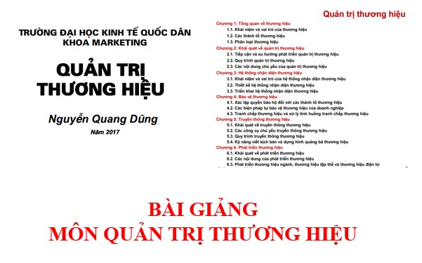 Bài giảng môn Quản trị thương hiệu