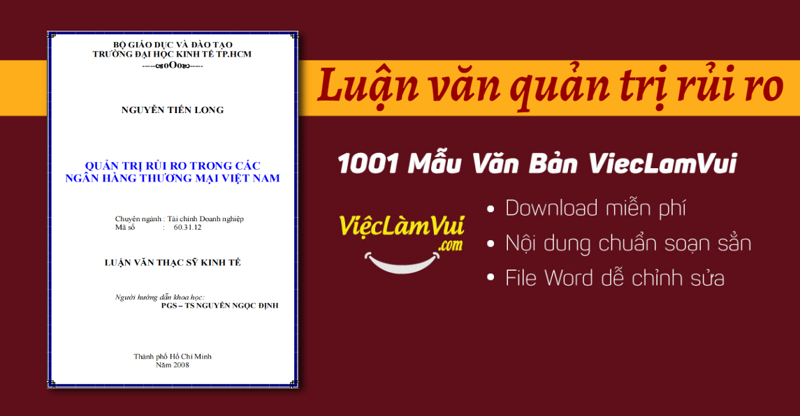 Top 5 Luận văn quản trị rủi ro