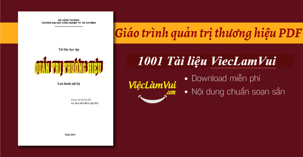 Giáo trình quản trị thương hiệu PDF