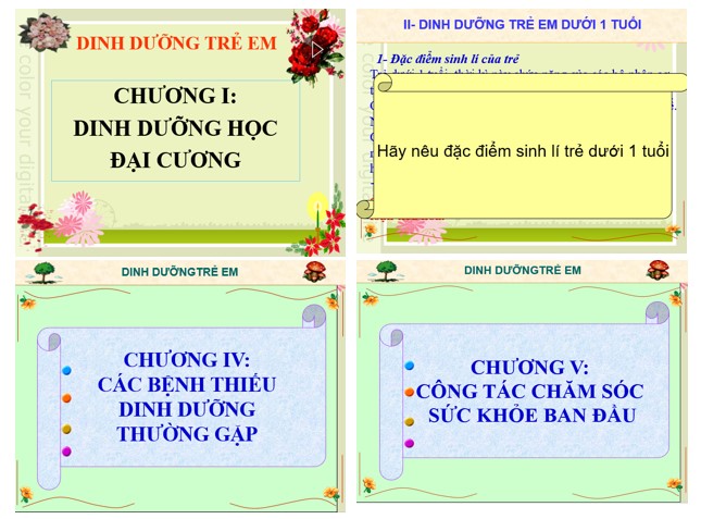 Bài giảng dinh dưỡng trẻ em