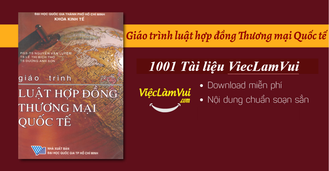 Giáo trình luật hợp đồng thương mại quốc tế PDF