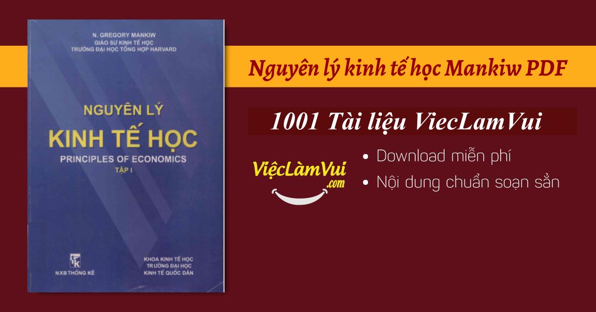 Nguyên lý kinh tế học Mankiw PDF