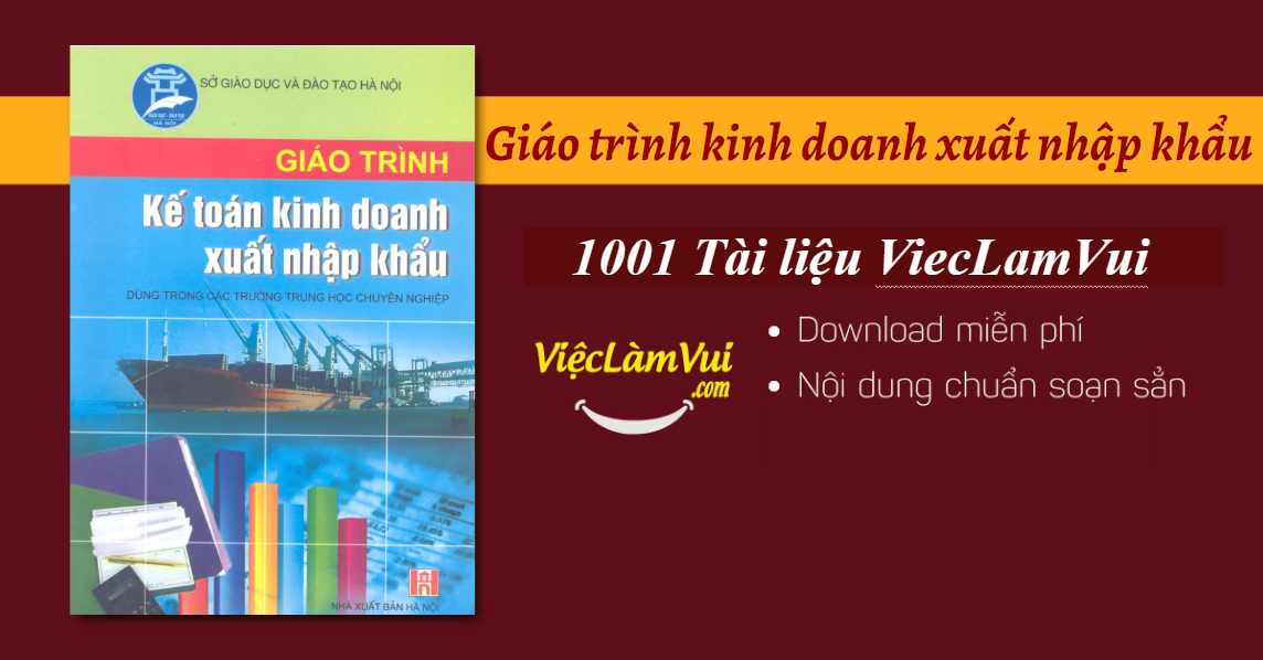 Giáo trình kinh doanh xuất nhập khẩu PDF