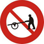 Biển báo cấm xe người kéo đẩy