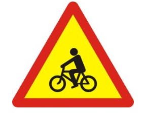 Biển số W.226 "Đường người đi xe đạp cắt ngang"