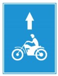 Biển số R.412d "Làn đường dành cho xe máy"