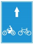 Biển số R.412g “Làn đường dành cho xe máy và xe đạp”