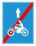 Biển số R.413l "Kết thúc làn đường dành cho xe máy"