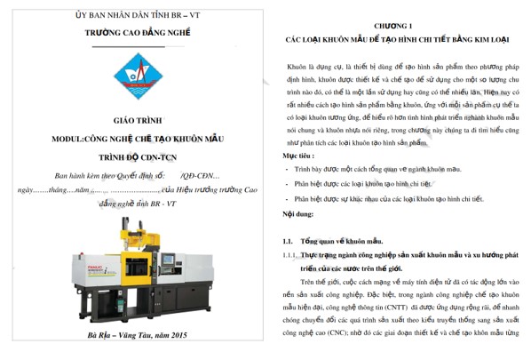 Giáo trình công nghệ chế tạo khuôn mẫu - ViecLamVui